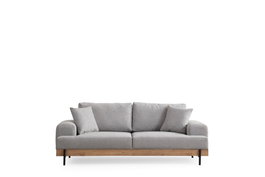 Atelier Del Sofa Eti Oak 3 Seater - Gris